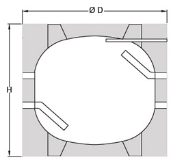 dimensionale accumulatore inerziale