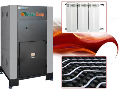 Termostufe a pellet per riscaldamento acqua calda