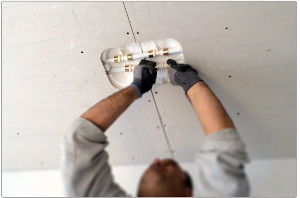Installazione pannelli radianti soffitto