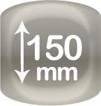 Spessore utile per l'impianto minimo 150 mm spessore utilizzato