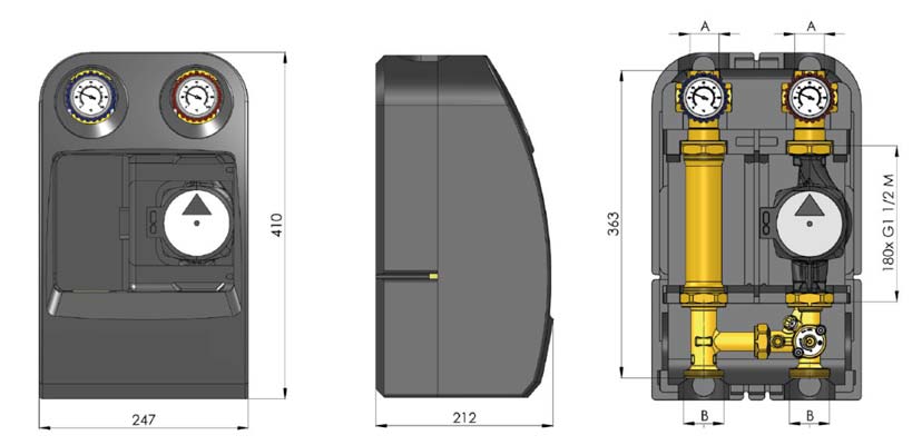 DIM gruppo di circolazione miscelato