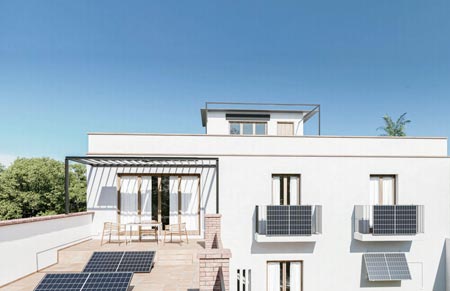 Impianto fotovoltaico da balcone