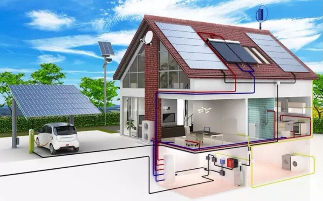 Casa con impianto fotovoltaico e pompa di calore Rossato