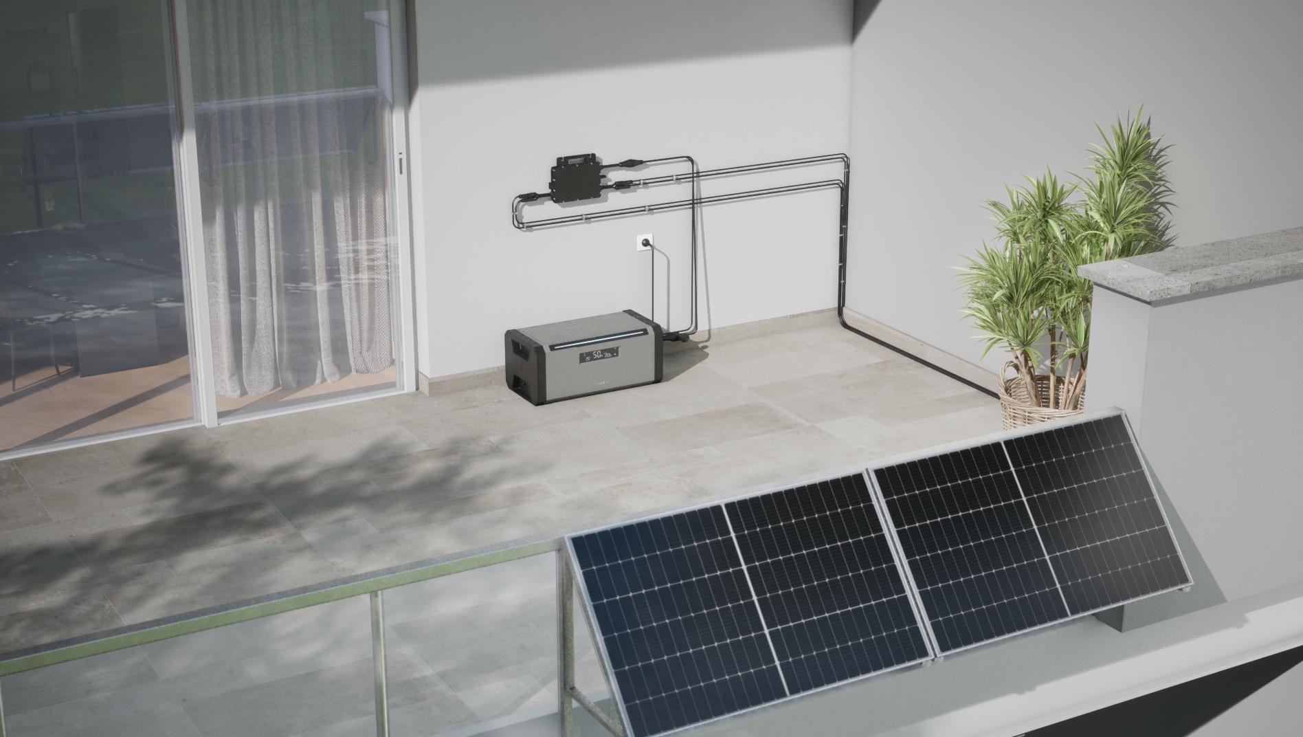 Fotovoltaico con microinverter e batteria