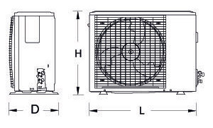 DIM Air inverter 4IN 4T 4BX unità esterna