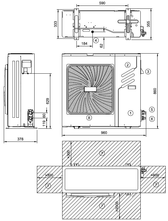 Dimensional units Inverter IN External