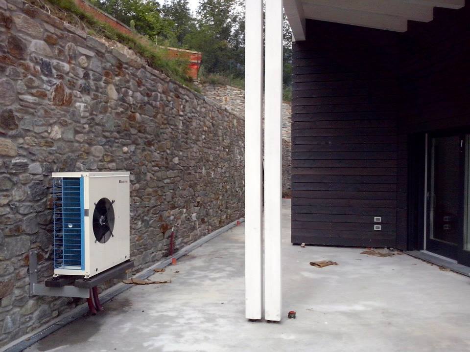 Pompa di calore casa di legno Pompa di calore casa di legno