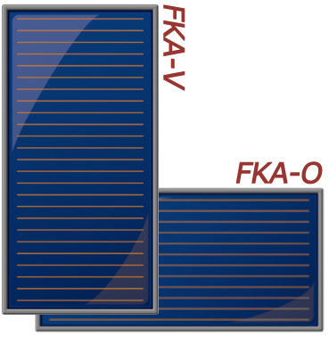 Panel solar thermal emptying