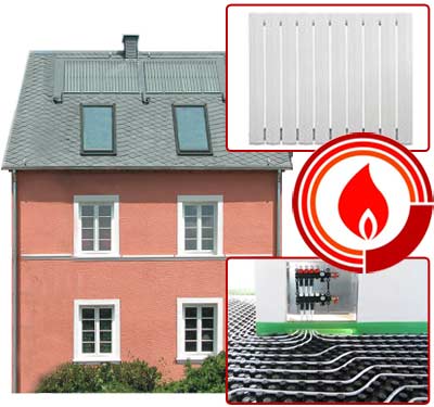Additional heating or radiant heaters