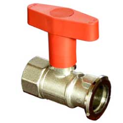 Ball valve with lever