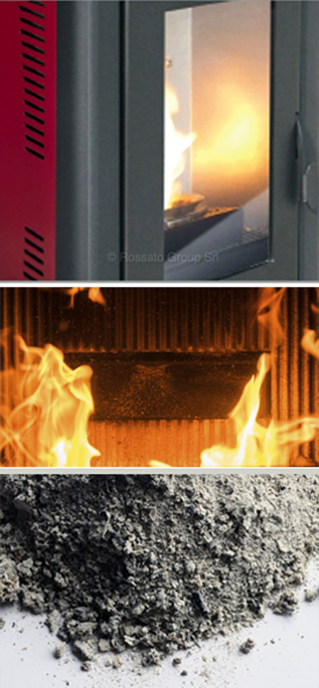 pellet cenere combustione