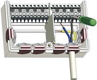 The electrical connections of the control units